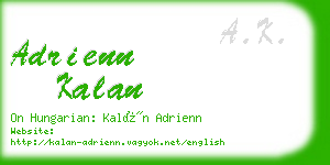 adrienn kalan business card
